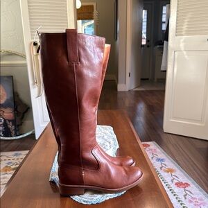 Sofft Brown Leather Knee-High Boots